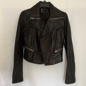BCBG leather jacket